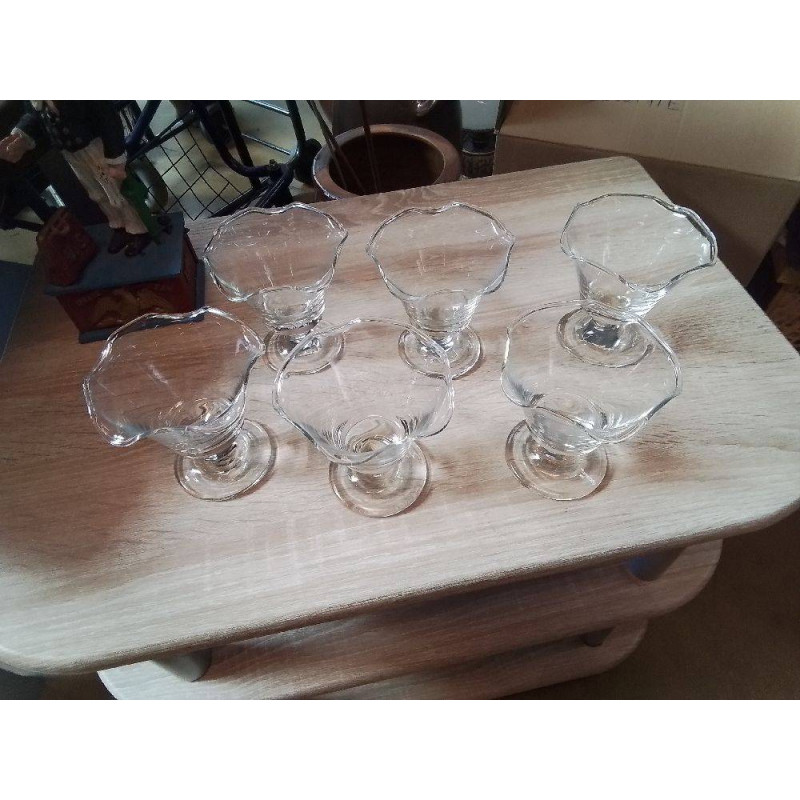 LOT DE 6 COUPE À GLACE 