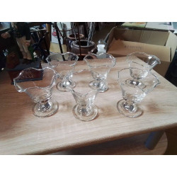 LOT DE 6 COUPE À GLACE 