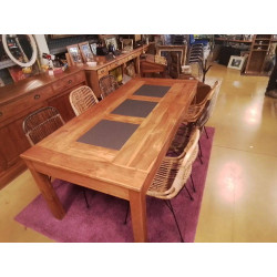 LOT 6 CHAISES  ROTIN 