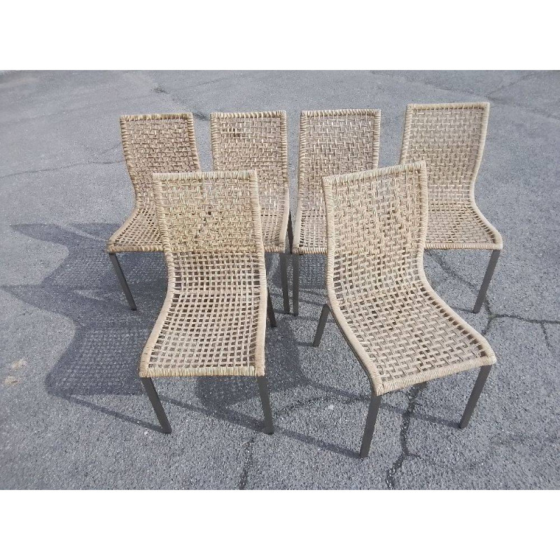 LOT DE 6 CHAISE