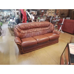 CANAPE 3 PLACES CUIR 