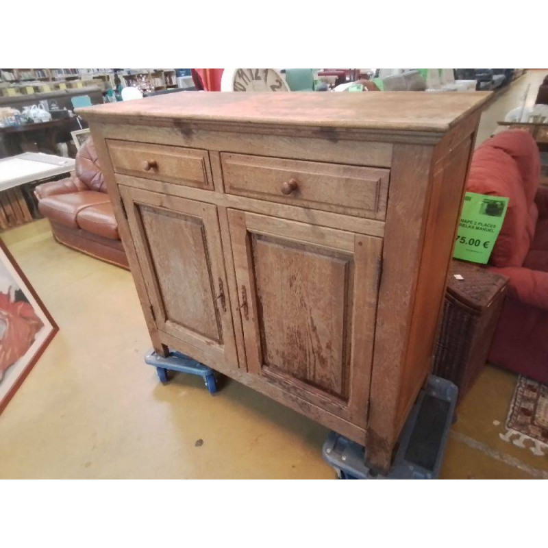 MEUBLE EN CHENE 2 PORTE+2 TIROIRE