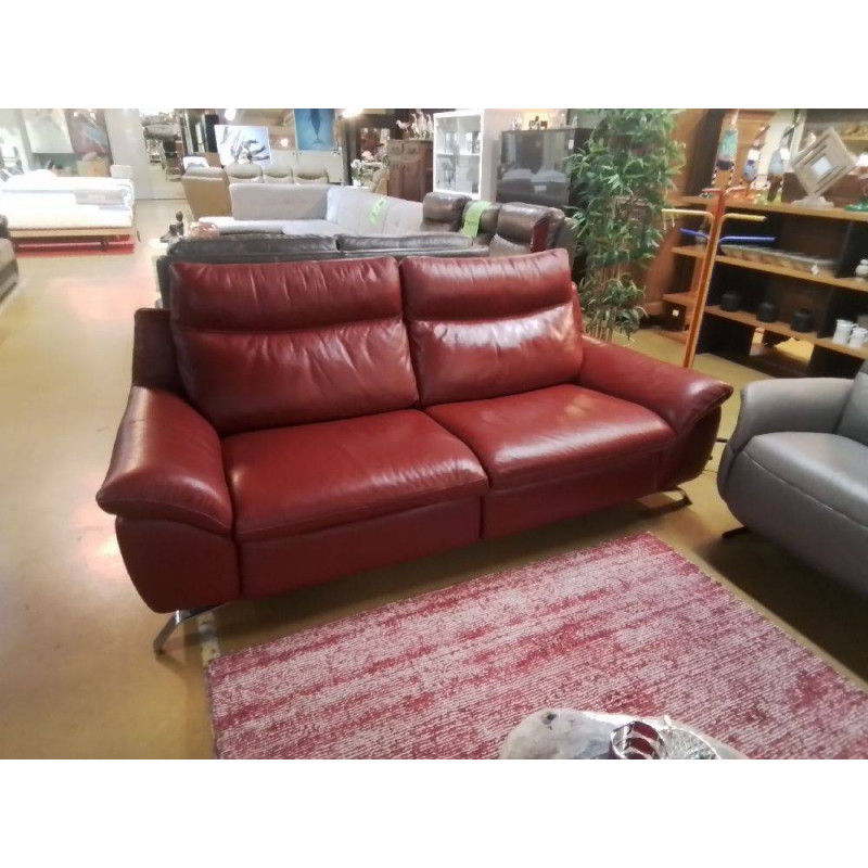 CANAPE 3 PLACES NATUZZI RELAX ELECTRIQUES CUIR 