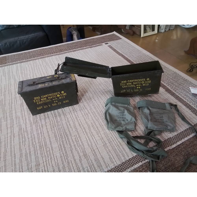 BOITE DE MUNITIONS MÉTALLIQUE 