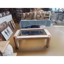 TABLE BASSE EN VERRE