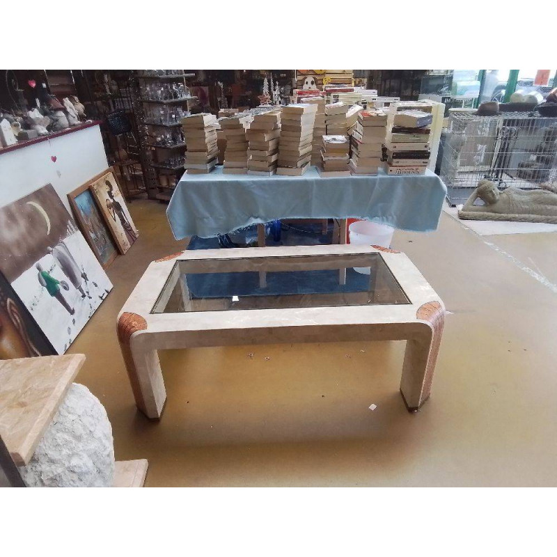 TABLE BASSE EN VERRE
