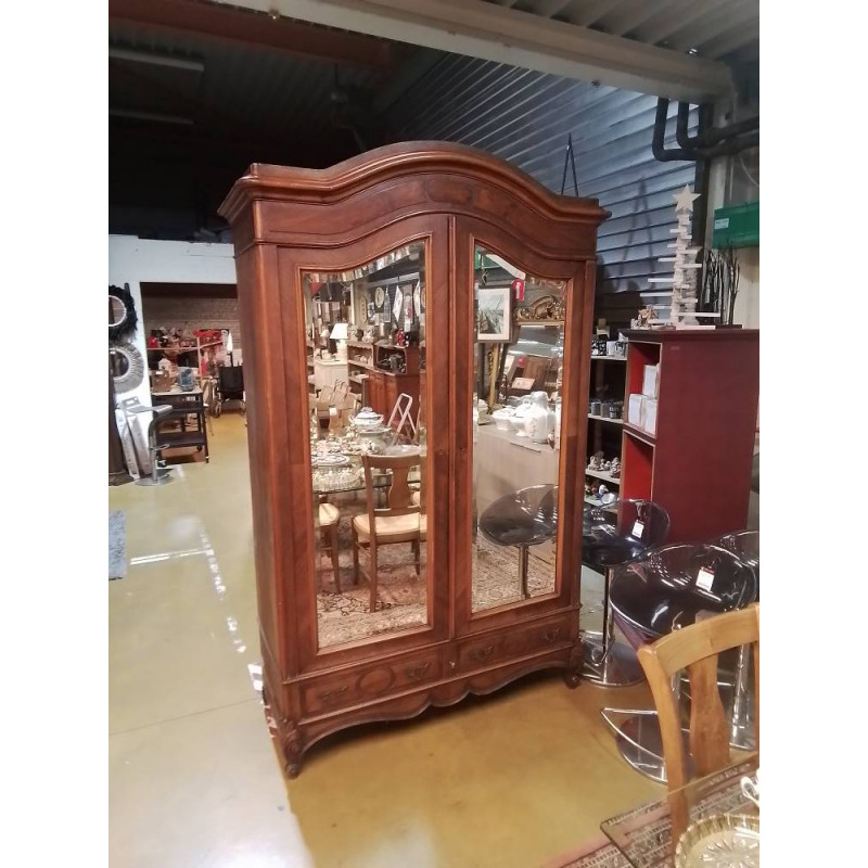 ARMOIRE 2 PORTES MIROIR 