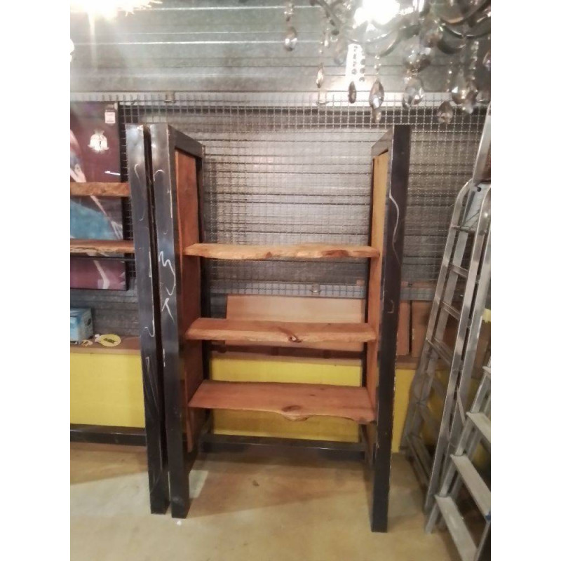 ETAGERE ARTISANAL METAL ET BOIS 