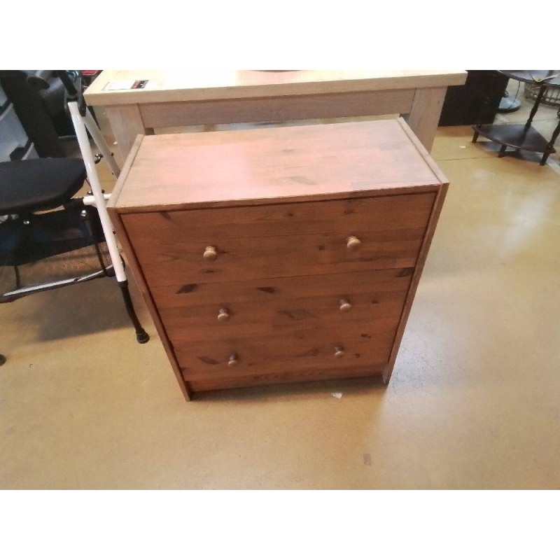 COMMODE 3 TIROIRS PIN