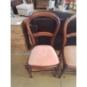 LOT 6 CHAISSE MERISIER FONT TISSU