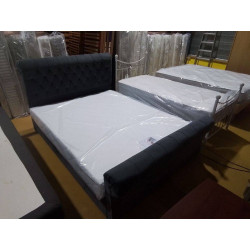 LIT CAPITONNÉ 160X200 +SOMMIER 
