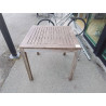 TABLE BISTROT TECK 80X80
