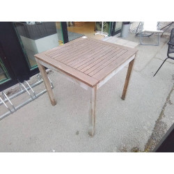 TABLE BISTROT TECK 80X80