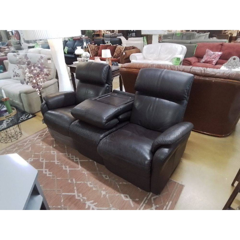 SALON 3 PLACES RELAX MANUELS CUIR 