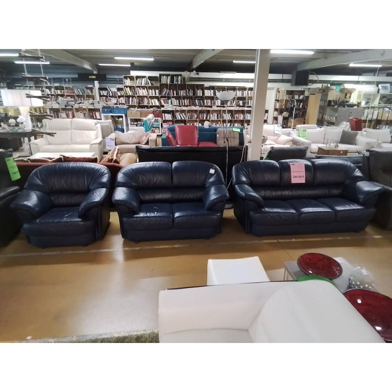 SALON CUIR 3/2/1 