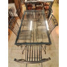 TABLE + 6 CHAISES EN FONTE 