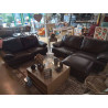 SALON 3/2 +POUF CUIRE