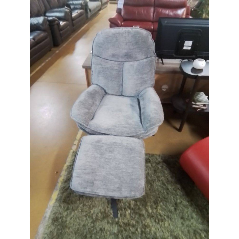 FAUTEUIL TOURNANT + POUF 