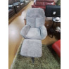 FAUTEUIL TOURNANT + POUF 