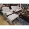 SALON 3/2/1+POUF CUIR 