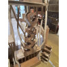 PORTE BOUTEILLE EN BOIS H 70CM 