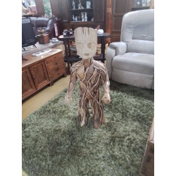 PERSONNAGE EN BOIS H 1M 