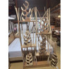 PORTE BOUTEILLE EN BOIS H50CM 