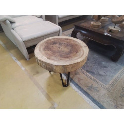 TABLE DE SALON BOIS EXOTIQUE 