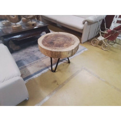 TABLE DE SALON BOIS EXOTIQUE 
