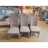 LOT DE 6 CHAISSE EN OSIER