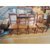 LOT DE 4 CHAISSE CHENE