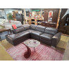 SALON D\'ANGLE CUIR EN L\'ETAT